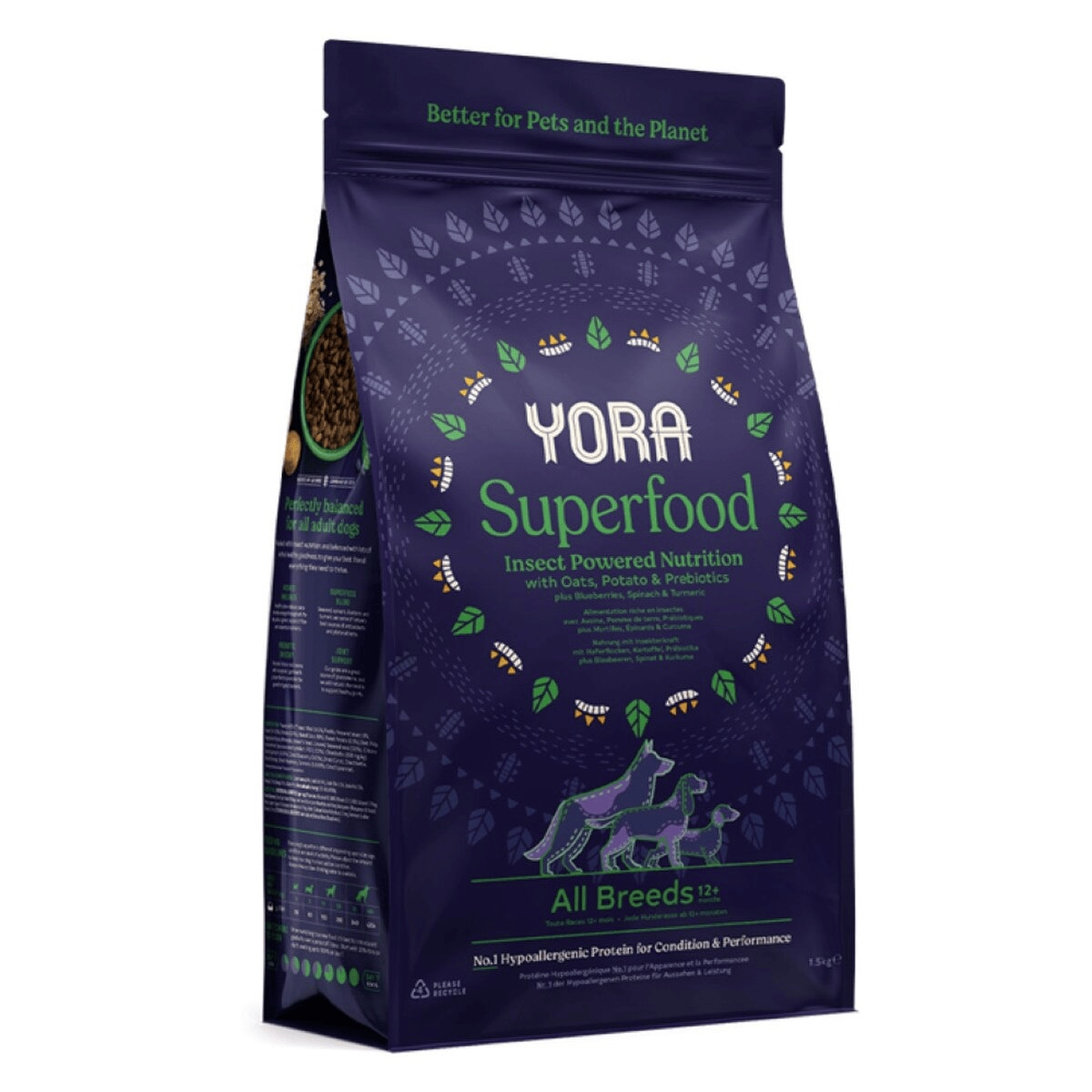 Yora Yora Protein All Breeds Adult Dry Dog Food pet food packaging
